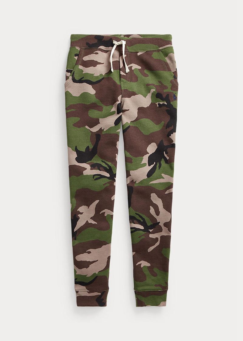 ラルフ ローレン パンツ ボーイ オリーブ 6-14 年 Camo フリース Jogger VQUIG1482